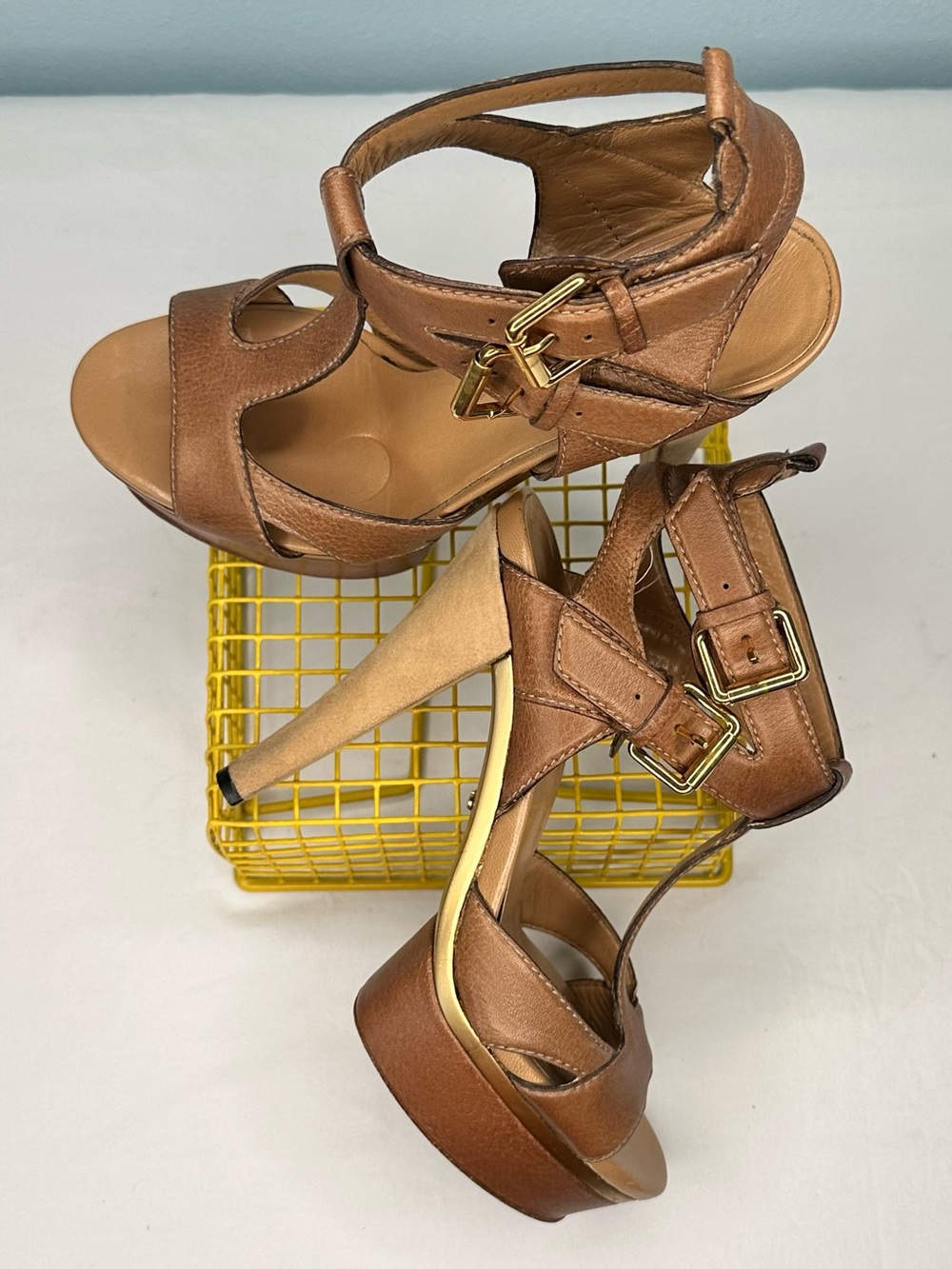 Gucci Iman Strappy Platform High Heel Sandals - Picture 6 of 12